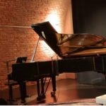 Η Χαρούλα Τσαλπαρά και ο Γλαύκος Σμαριανάκης στη σκηνή του Einstein Kultur στο Μόναχο.